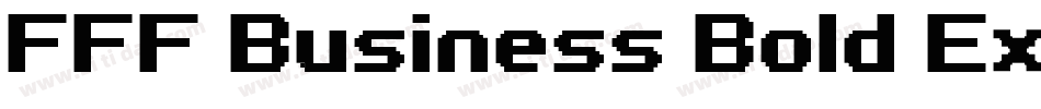 FFF Business Bold Extended字体转换